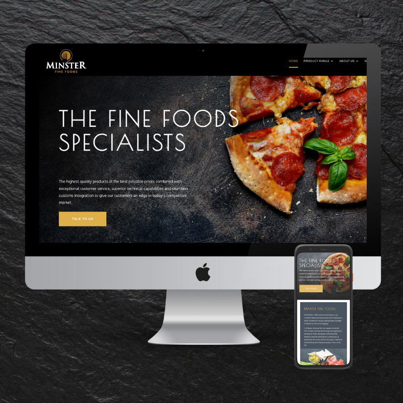 Web Design Minster Fine Foods Nettl Bourne